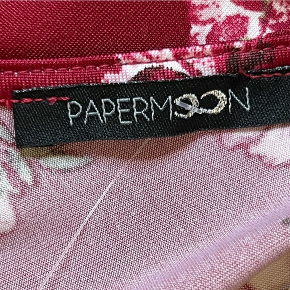 Stitch Fix Women’s Ampton Back Detail Sleeveless Burgundy Floral Knit Top M NWT - Picture 8 of 13